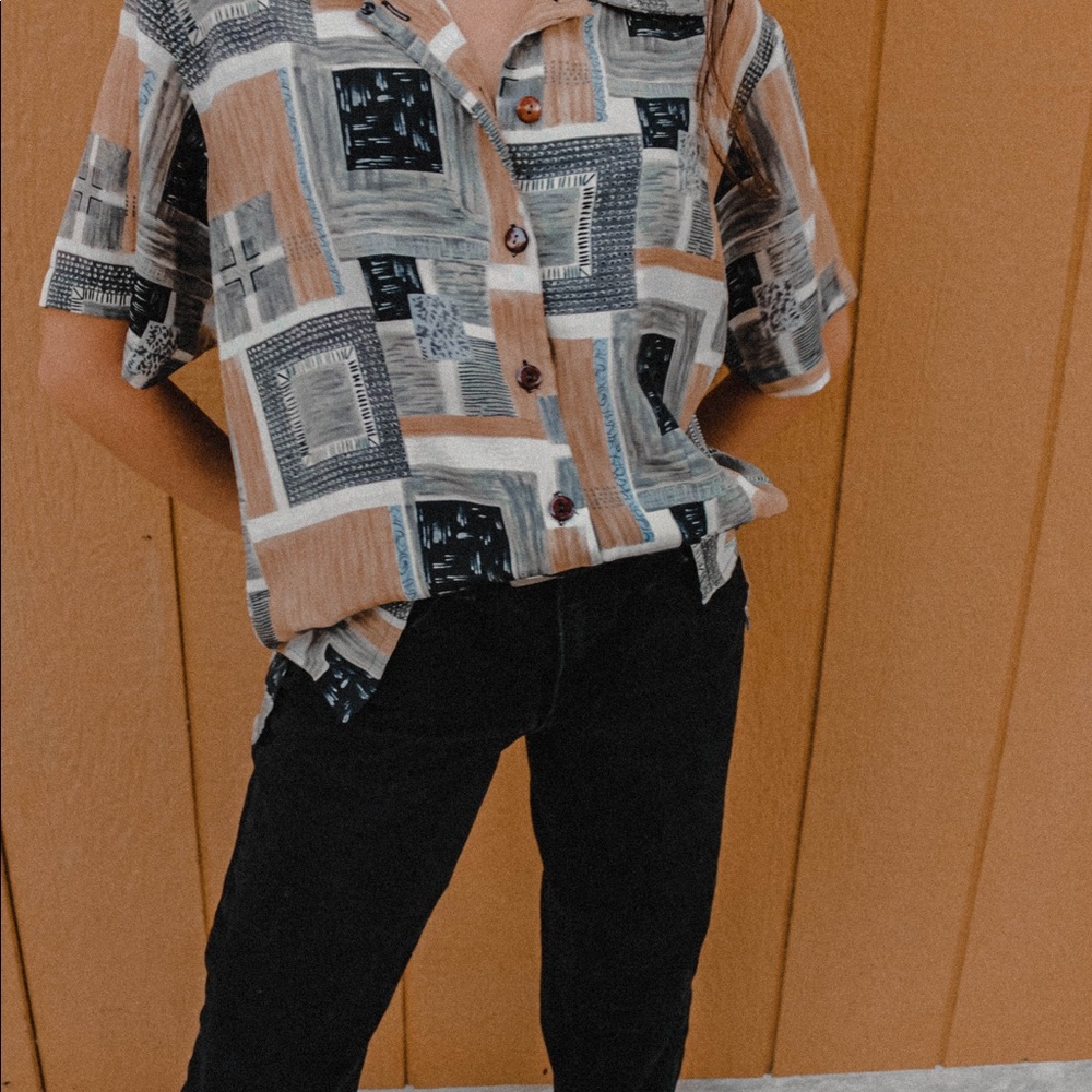 vintage button up shirt